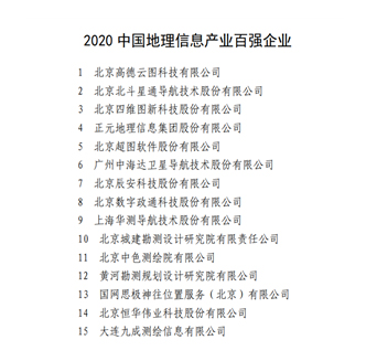 辰安科技斬獲地理信息產(chǎn)業(yè)前十強(qiáng) 辰安科技斬獲地理信息產(chǎn)業(yè)前十強(qiáng)